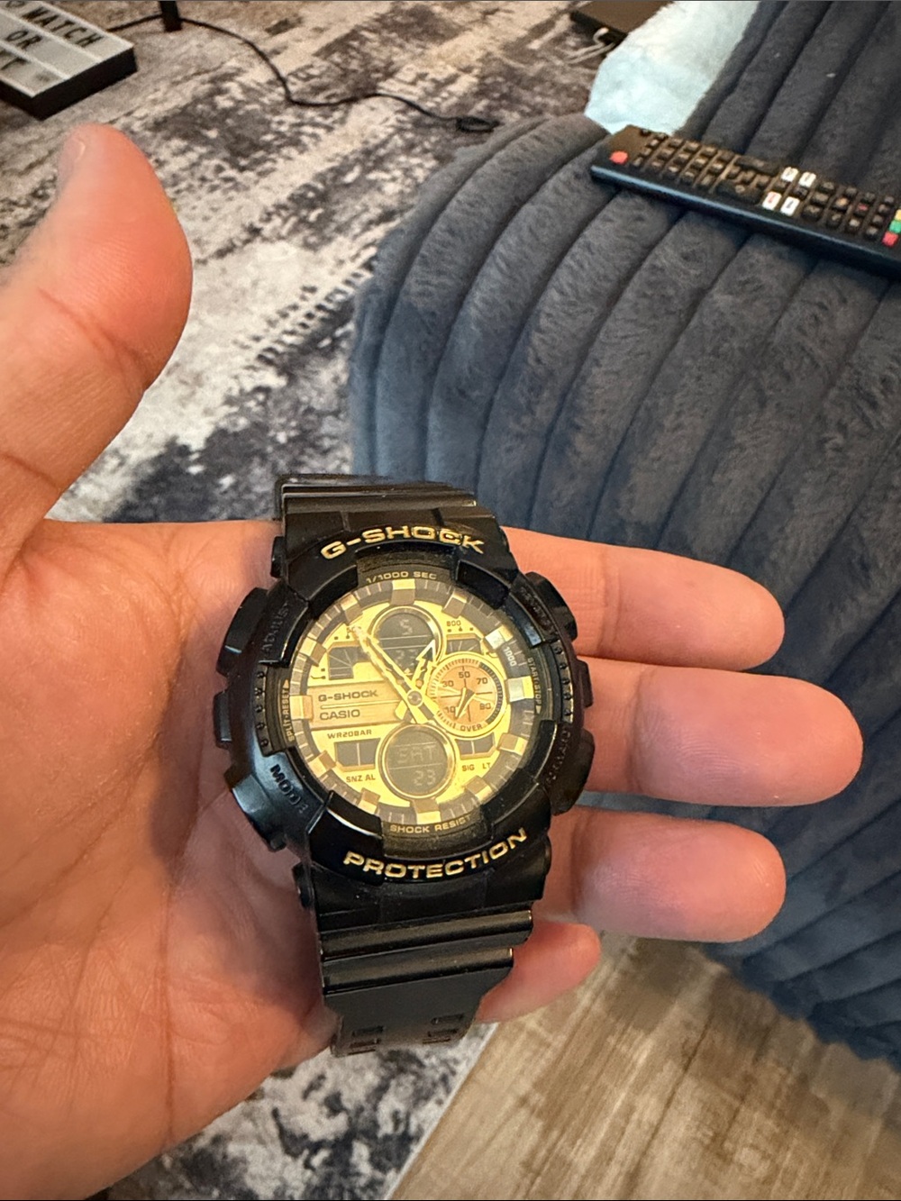 Casio G-SHOCK Black and Gold Sport Watch